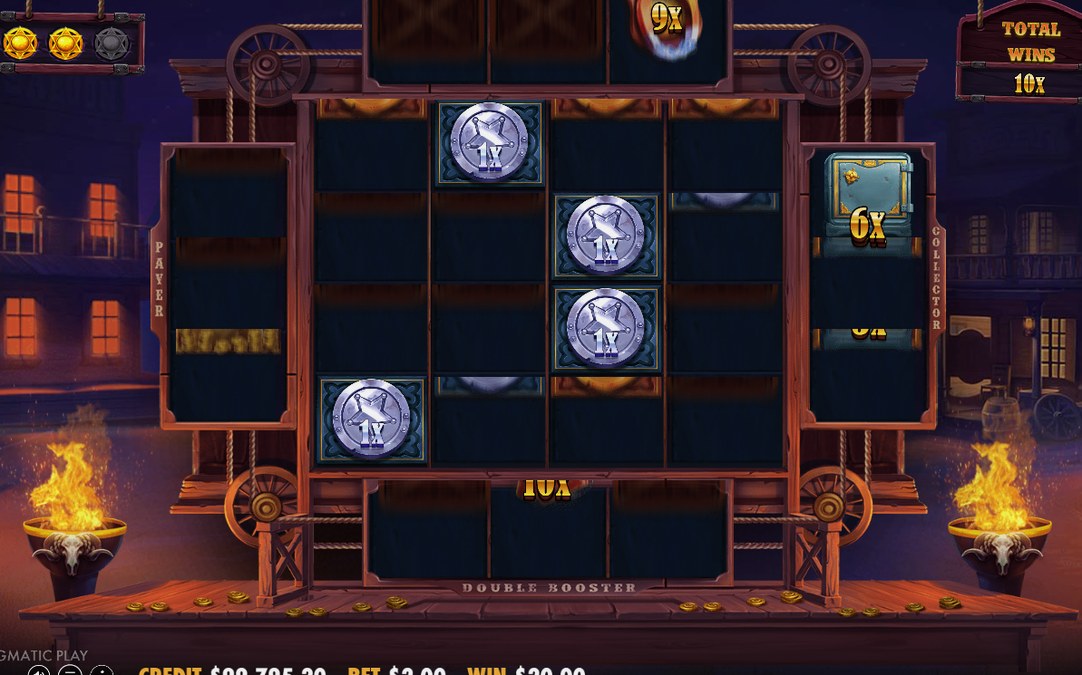 Win screen with the total from MONEY coins