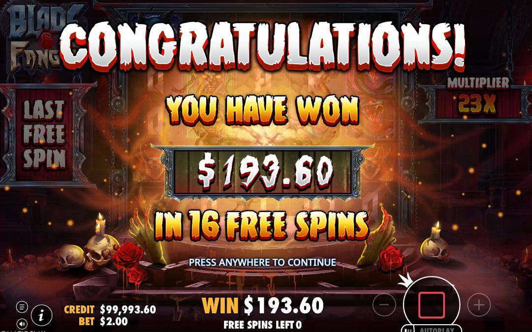 Win shown on both base game screens