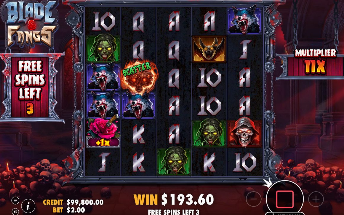 Free Spins round on the merged 6x5 grid